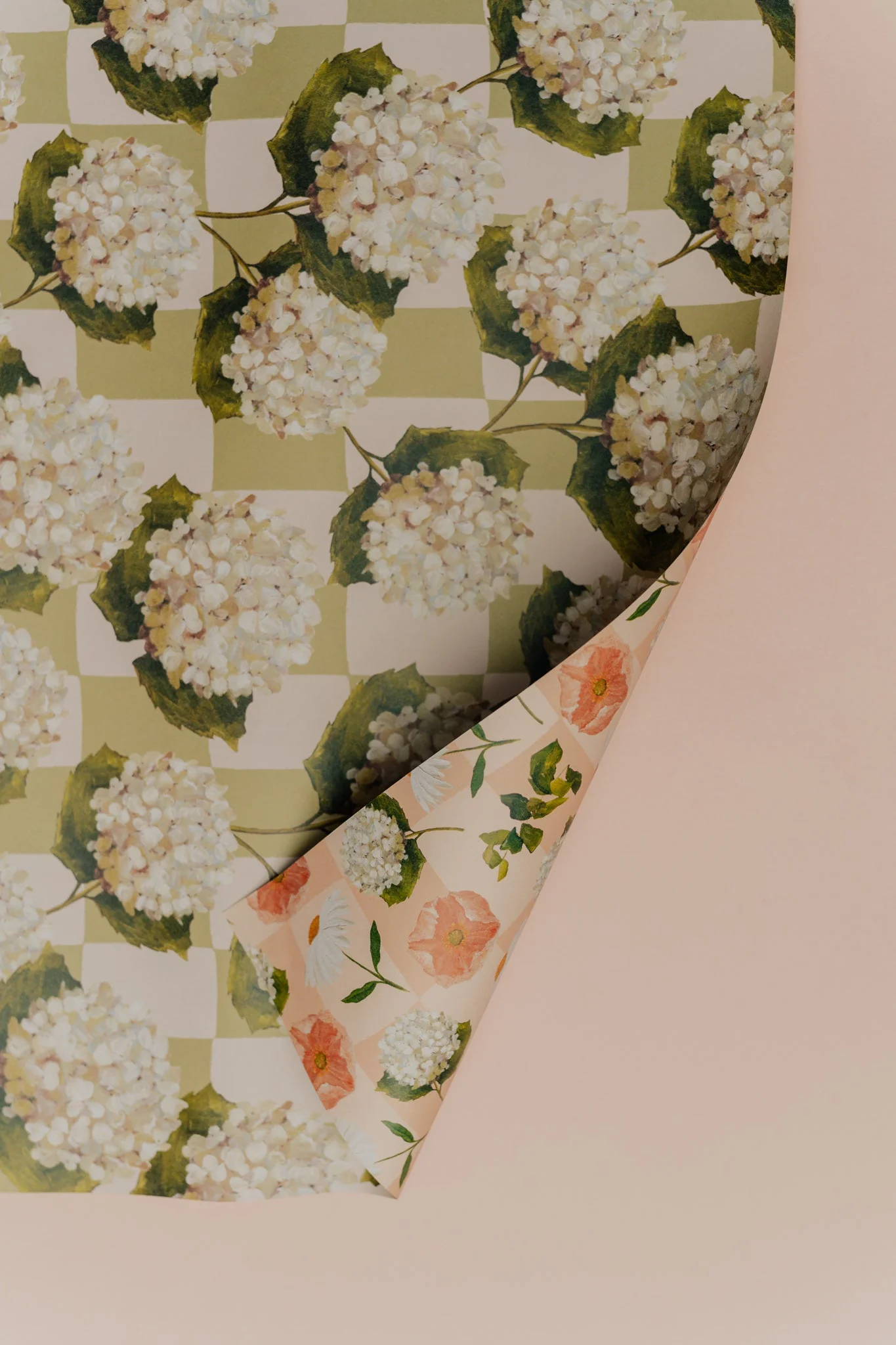 Wrapping Paper | Poppies, Daisies & Hydrangeas (4 sheets) - Image 3