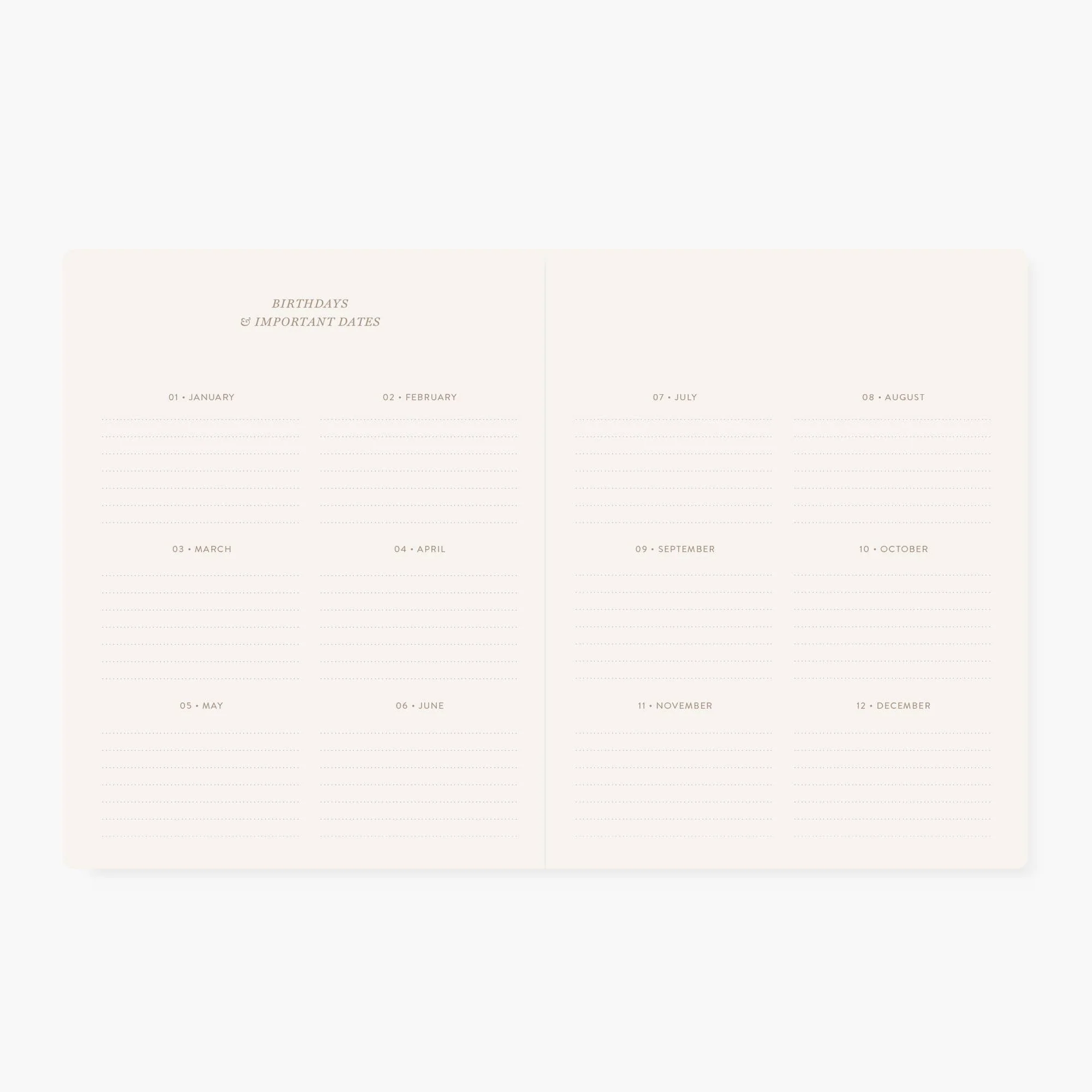 BLUE FLORAL | UNDATED MONTHLY PLANNER - Image 4