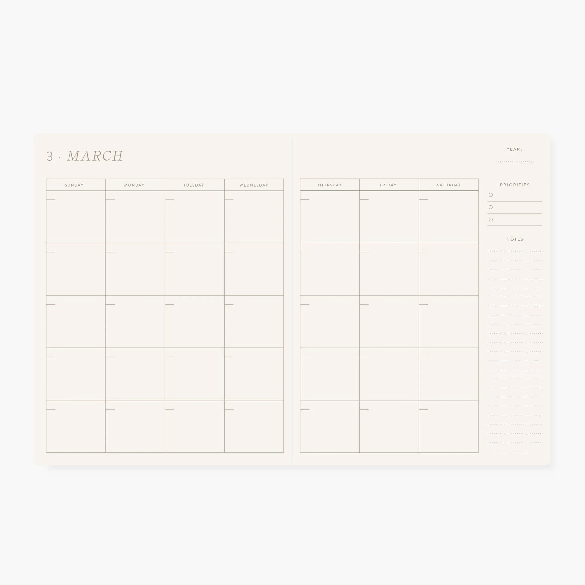 BLUE FLORAL | UNDATED MONTHLY PLANNER - Image 6