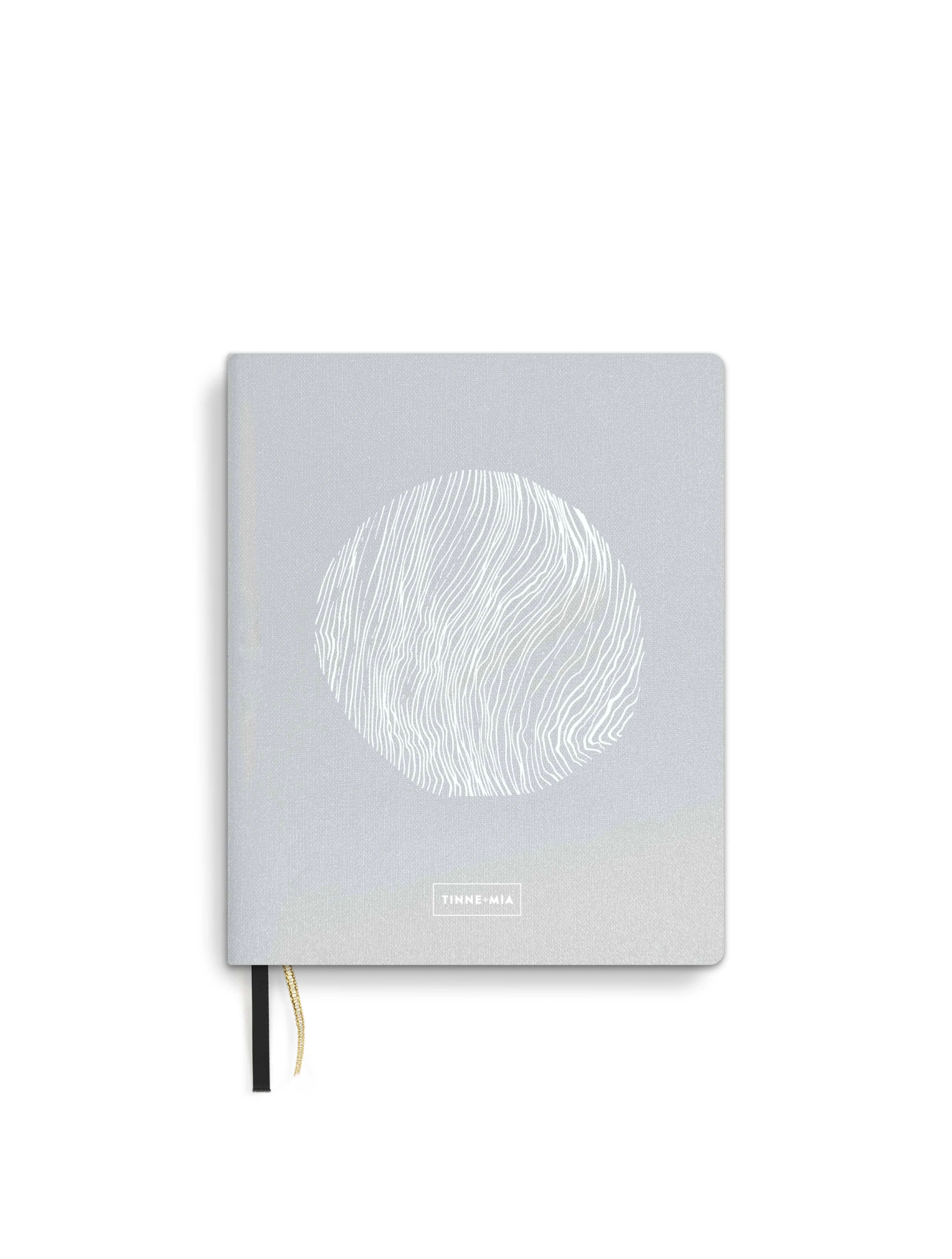 Bullet journal A6+ - Silver metallic linen - Silver Moon - Image 4