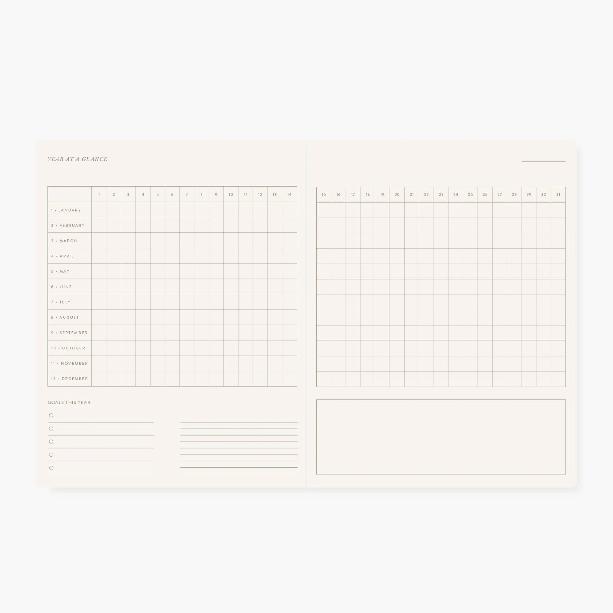 Botanica Paper Co | CAMELLIA | Floral - Undated Monthly Planner - Image 5