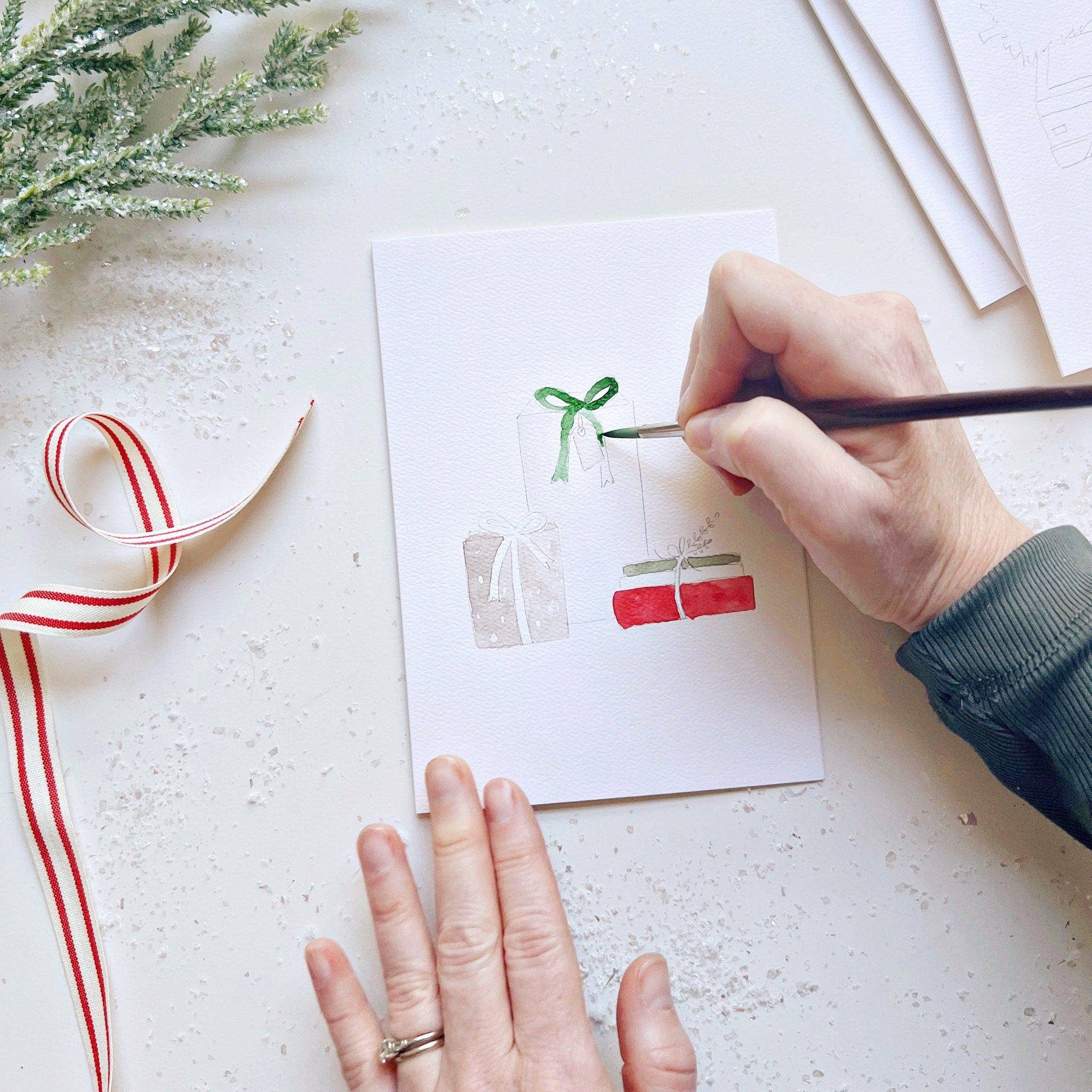 emily lex studio | Christmas Cheer Paintable Notecard - Image 10