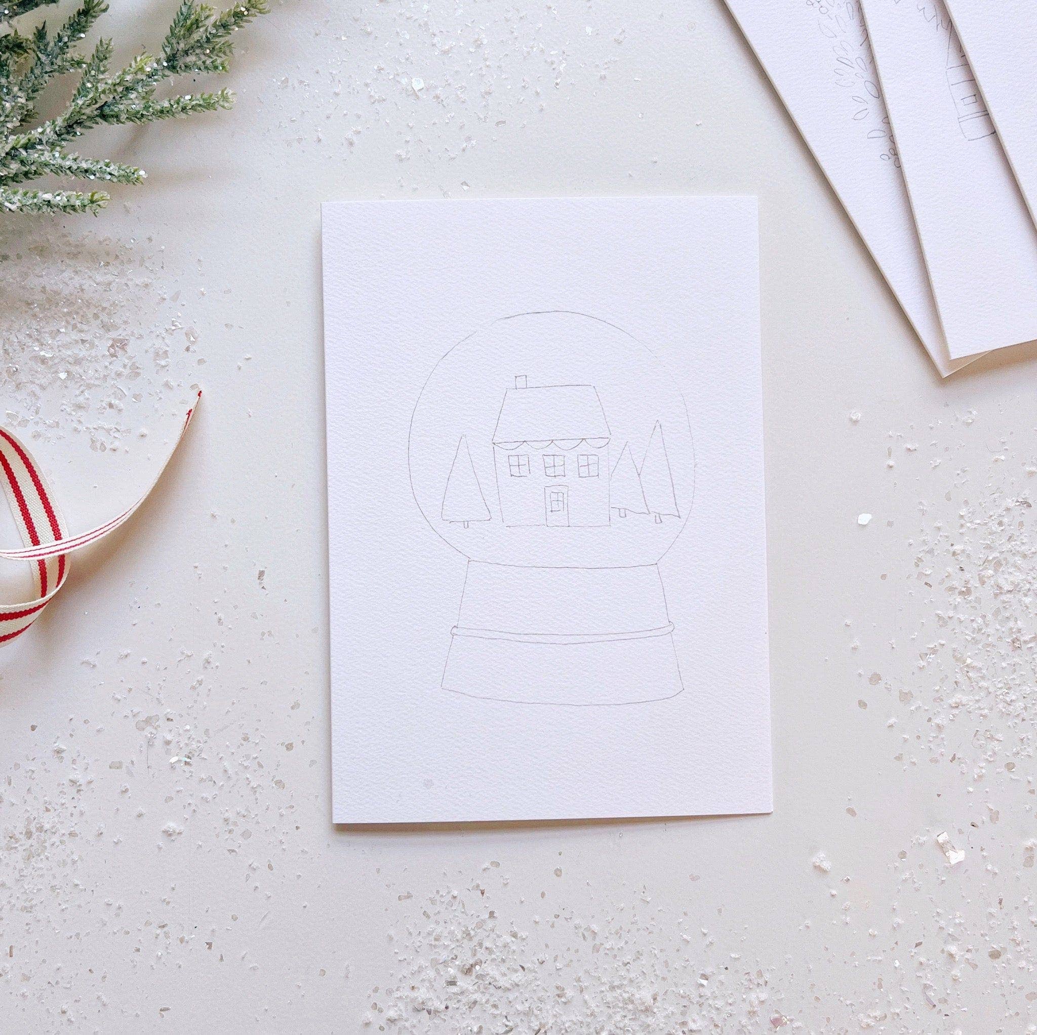 emily lex studio | Christmas Cheer Paintable Notecard - Image 12
