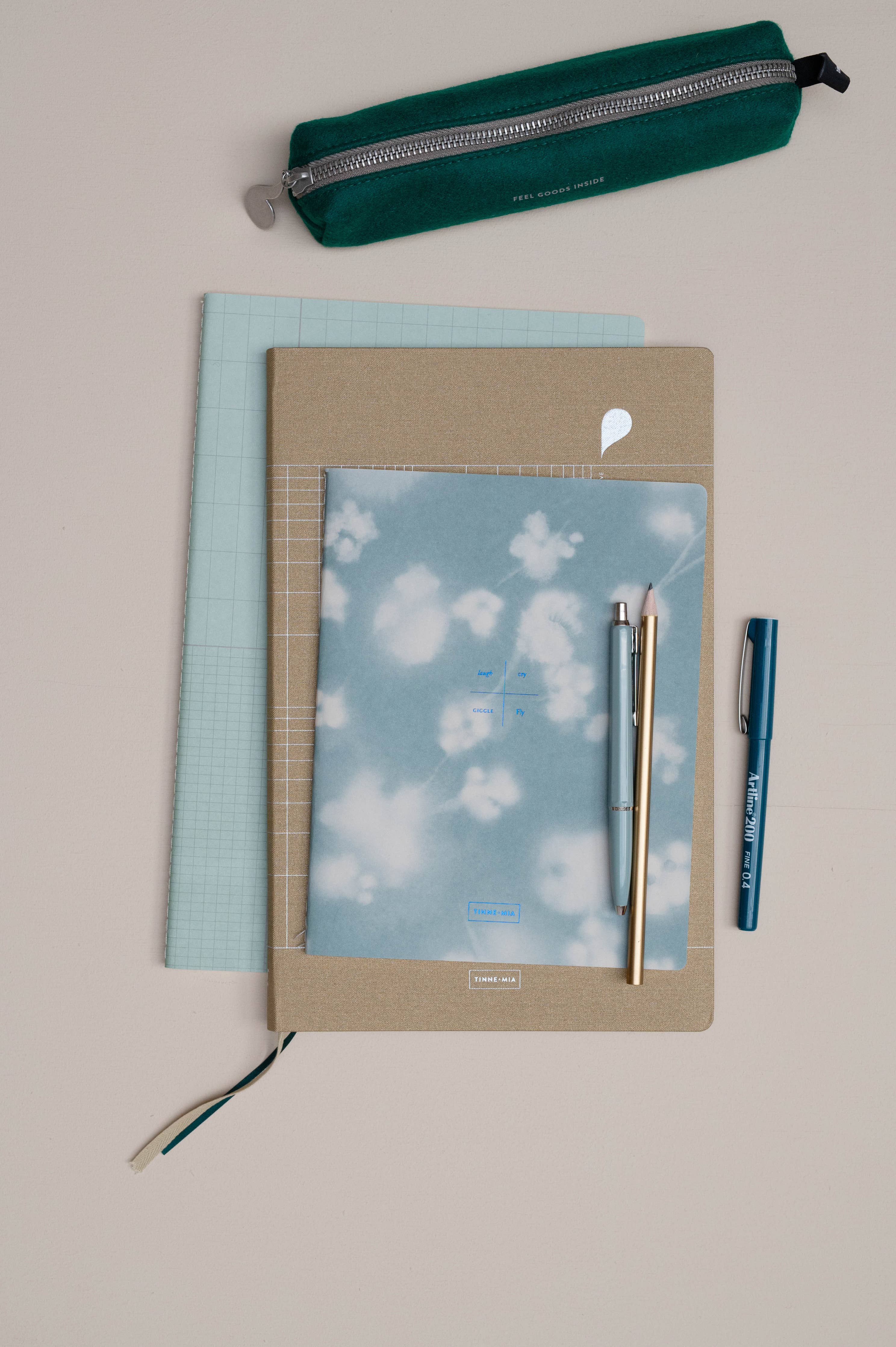 Exercise book A4 - Set of 2 -  Icy Grid / Honey Grid - Image 5