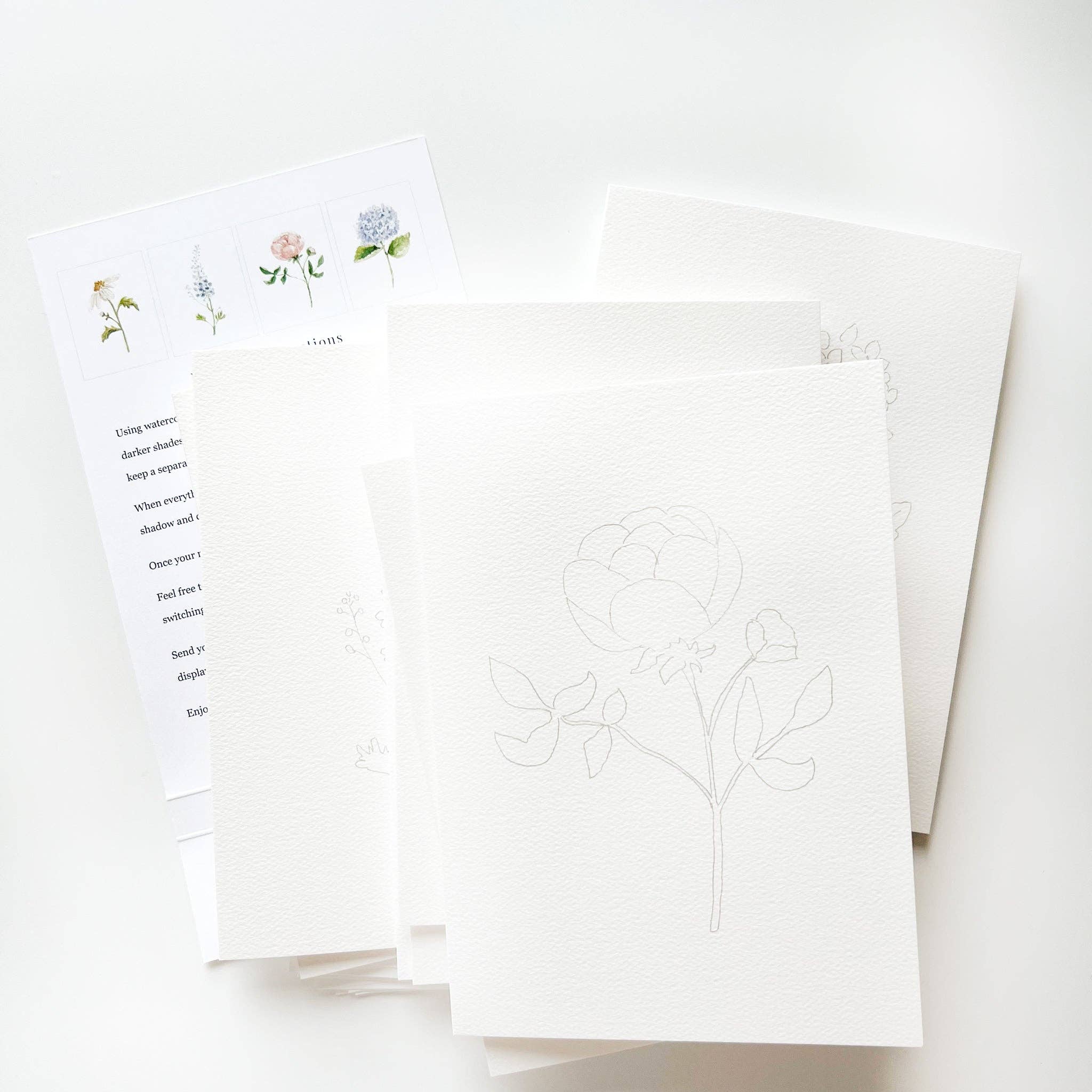 Emily Lex Paintable Notecards | Garden Flowers - Image 12