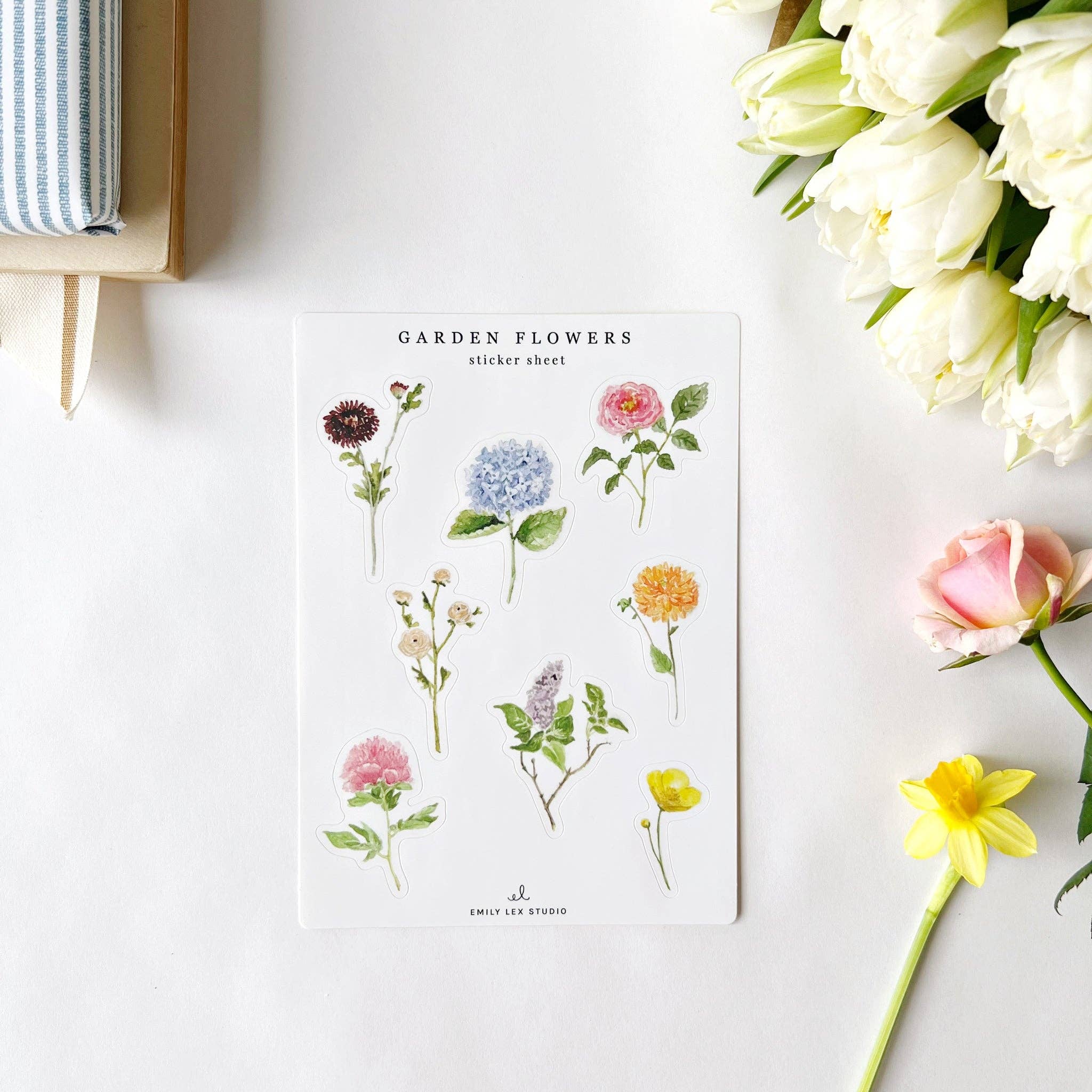 Emily Lex | Garden Flowers Sticker Sheets - Image 3