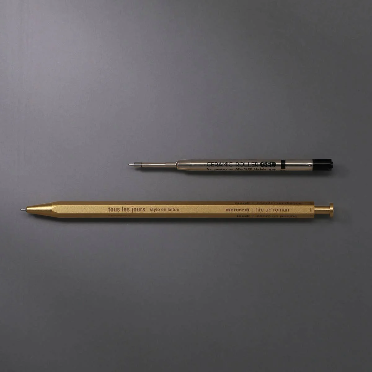 Gel Brass Ballpoint Pen / MARK'STYLE - Image 15