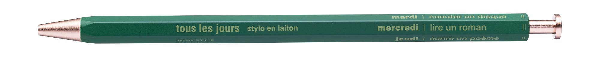 Gel Brass Ballpoint Pen / MARK'STYLE - Image 19