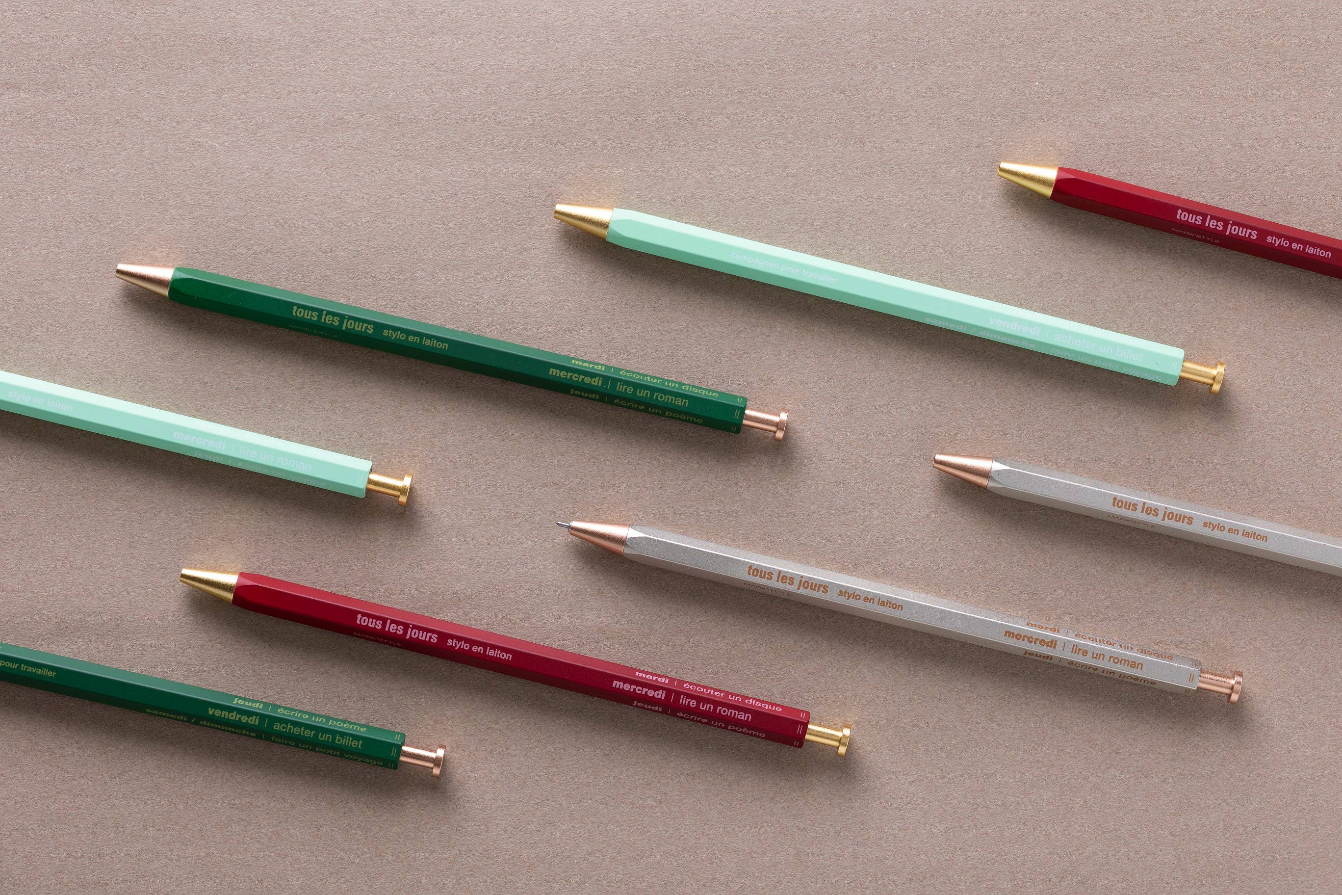 Gel Brass Ballpoint Pen / MARK'STYLE - Image 21