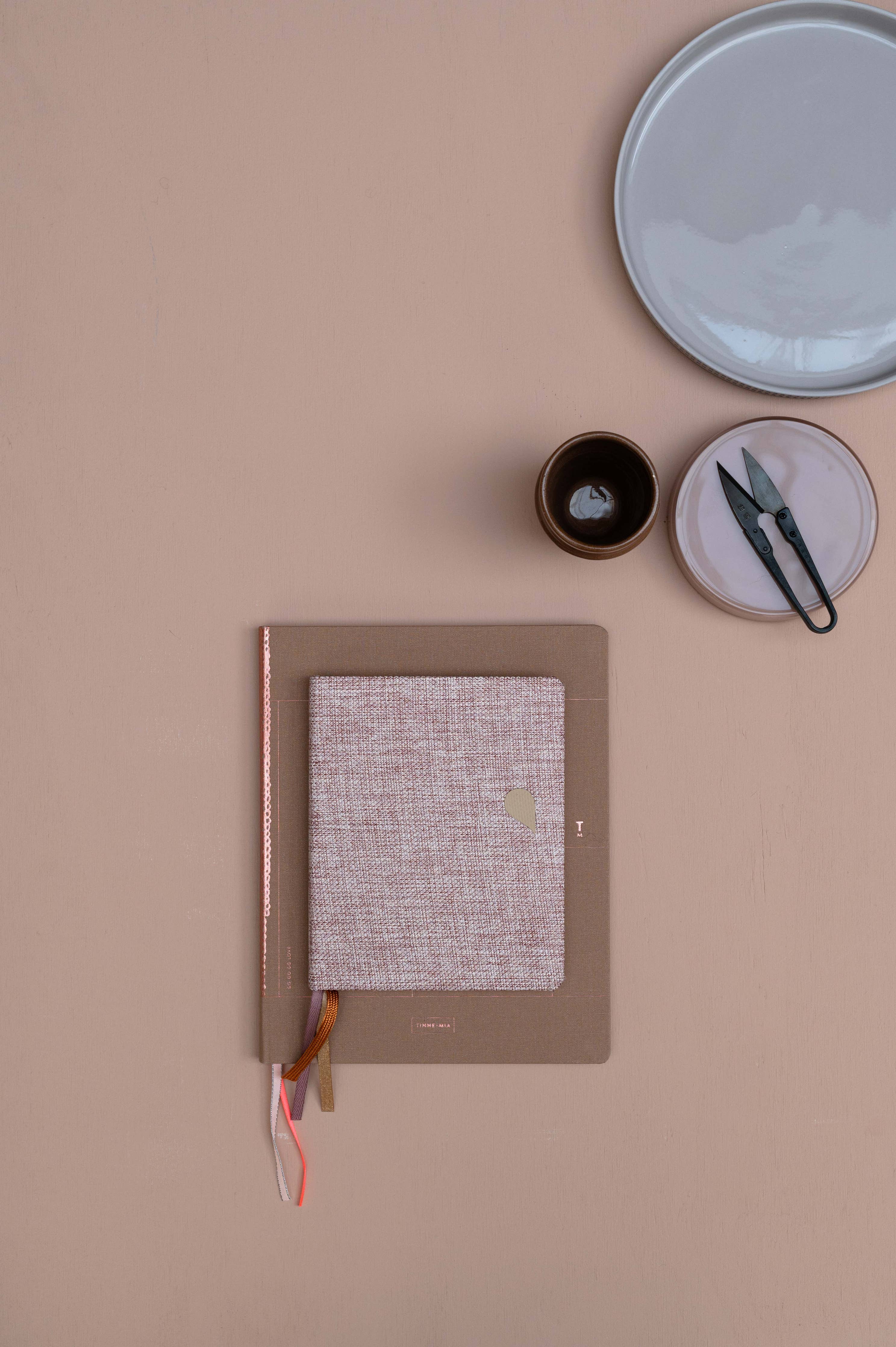 Linen notebook A6+ - Rose Dust - Image 6