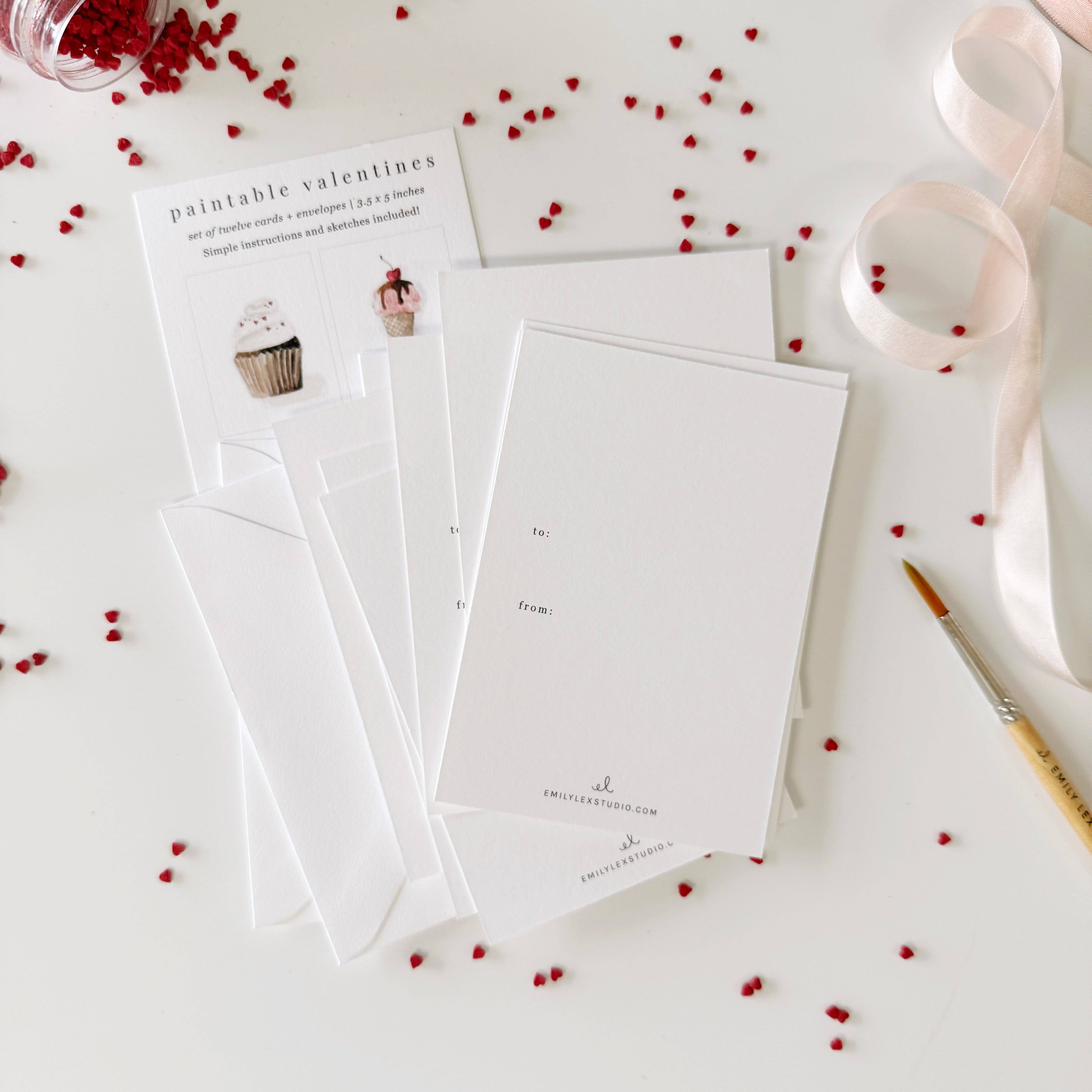 emily lex studio | Sweet Treats Paintable Cards - Image 3