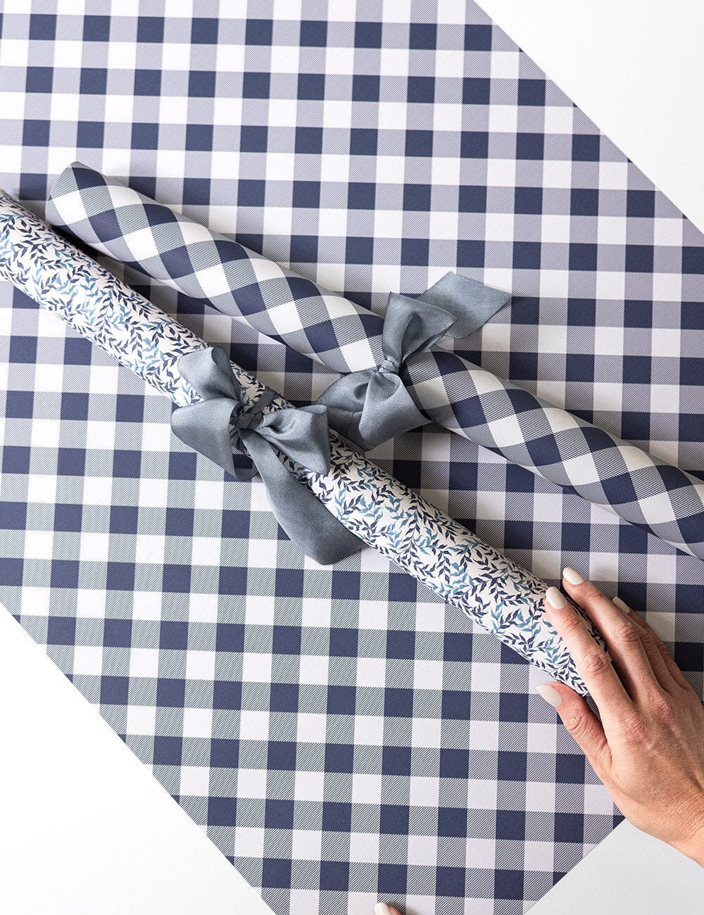 Gift Wrap Sheets | Blue Bloom Ivy/Diamond (5 sheets) - Image 6