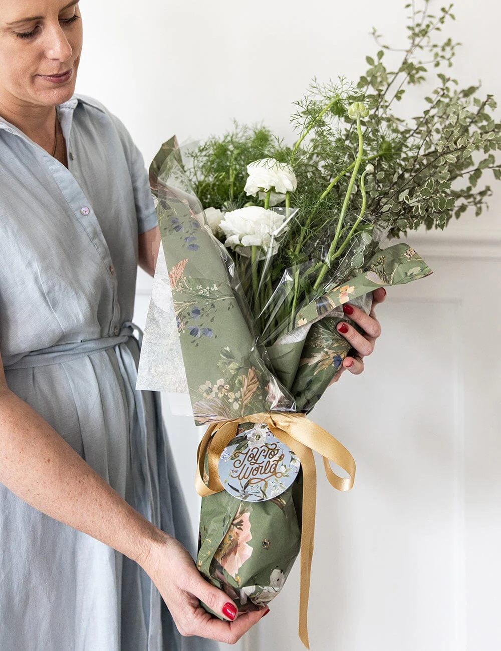 Tissue Paper | Vintage Botanical Olive (5) - Image 3